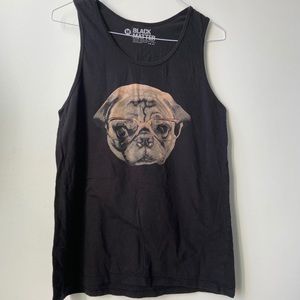 Black matter pug tank top M